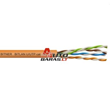 LAN tinklo kabelis Bitner FTP 5e (vidaus, PVC, LSZH, Eca, 305m, 24 AWG/0.5mm) LAN tinklo kabelis Bitner FTP 5e (vidaus, PVC, LSZH, Eca, 305m, 24 AWG/0.5mm)