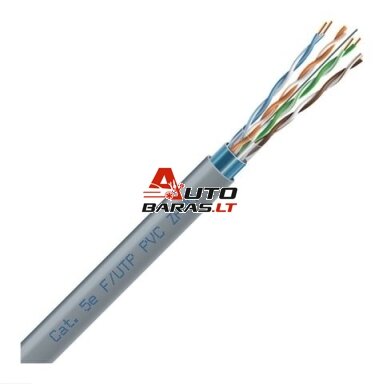 LAN tinklo kabelis ECG FTP 5e (vidaus, ekranuotas, PVC, Eca, 305m) LAN tinklo kabelis ECG FTP 5e (vidaus, ekranuotas, PVC, Eca, 305m)