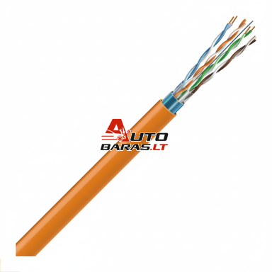 LAN tinklo kabelis ECG FTP 6 (vidaus, ekranuotas, PVC/LSZH, 500m, 23AWG/0,56mm, B2ca(s1,d1,a1)) LAN tinklo kabelis ECG FTP 6 (vidaus, ekranuotas, PVC/LSZH, 500m, 23AWG/0,56mm, B2ca(s1,d1,a1))