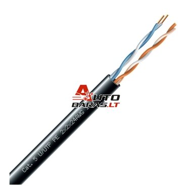 LAN tinklo kabelis ECG UTP 5e (lauko, PE, 305m, Fca) LAN tinklo kabelis ECG UTP 5e (lauko, PE, 305m, Fca)