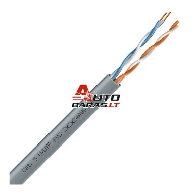 LAN tinklo kabelis ECG UTP 5e (vidaus, PVC, Eca, 305m)