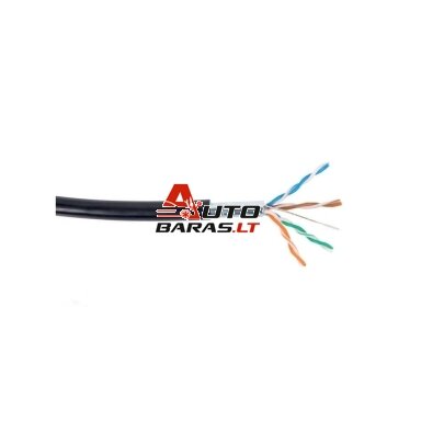 LAN tinklo kabelis Schnur FTP 5e 0.50mm (lauko, PVC, PE, Eca, 500m) LAN tinklo kabelis Schnur FTP 5e 0.50mm (lauko, PVC, PE, Eca, 500m)