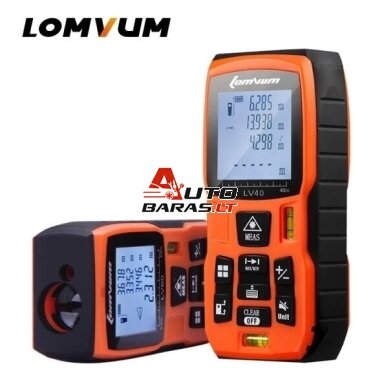 Lazerinis atstumų matuoklis LOMVUM LV-40m - NUOMA Lazerinis atstumų matuoklis LOMVUM LV-40m - NUOMA