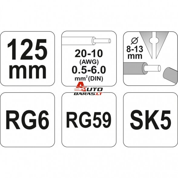 YATO Laidų nuvalymo įrankis 125mm 1
