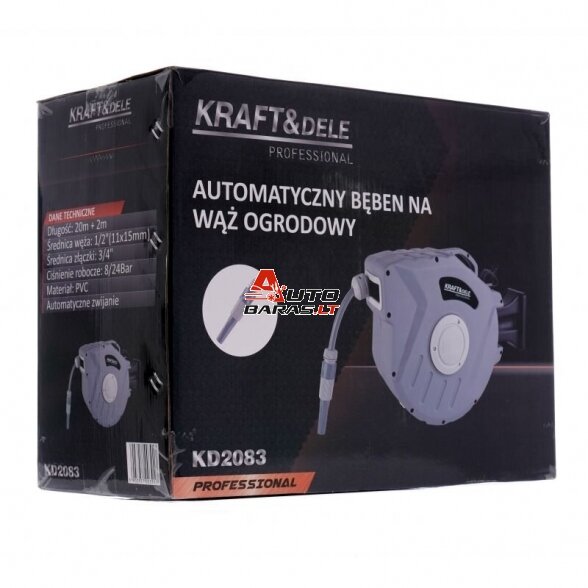Laistymo žarna su automatine rite 1/2" 20+2m 10