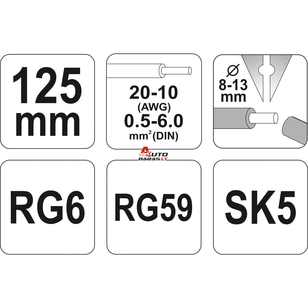 YATO Laidų nuvalymo įrankis 125mm 1