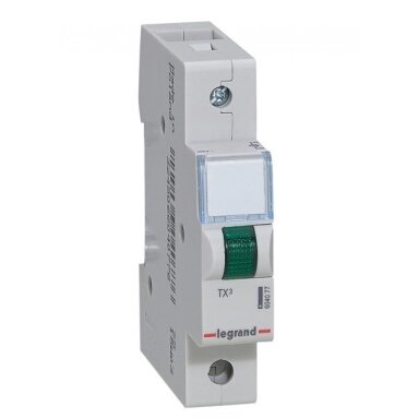 LED indikatorius ant DIN Legrand 604077 (žalias, 230V, TX3 1 mod.) LED indikatorius ant DIN Legrand 604077 (žalias, 230V, TX3 1 mod.)