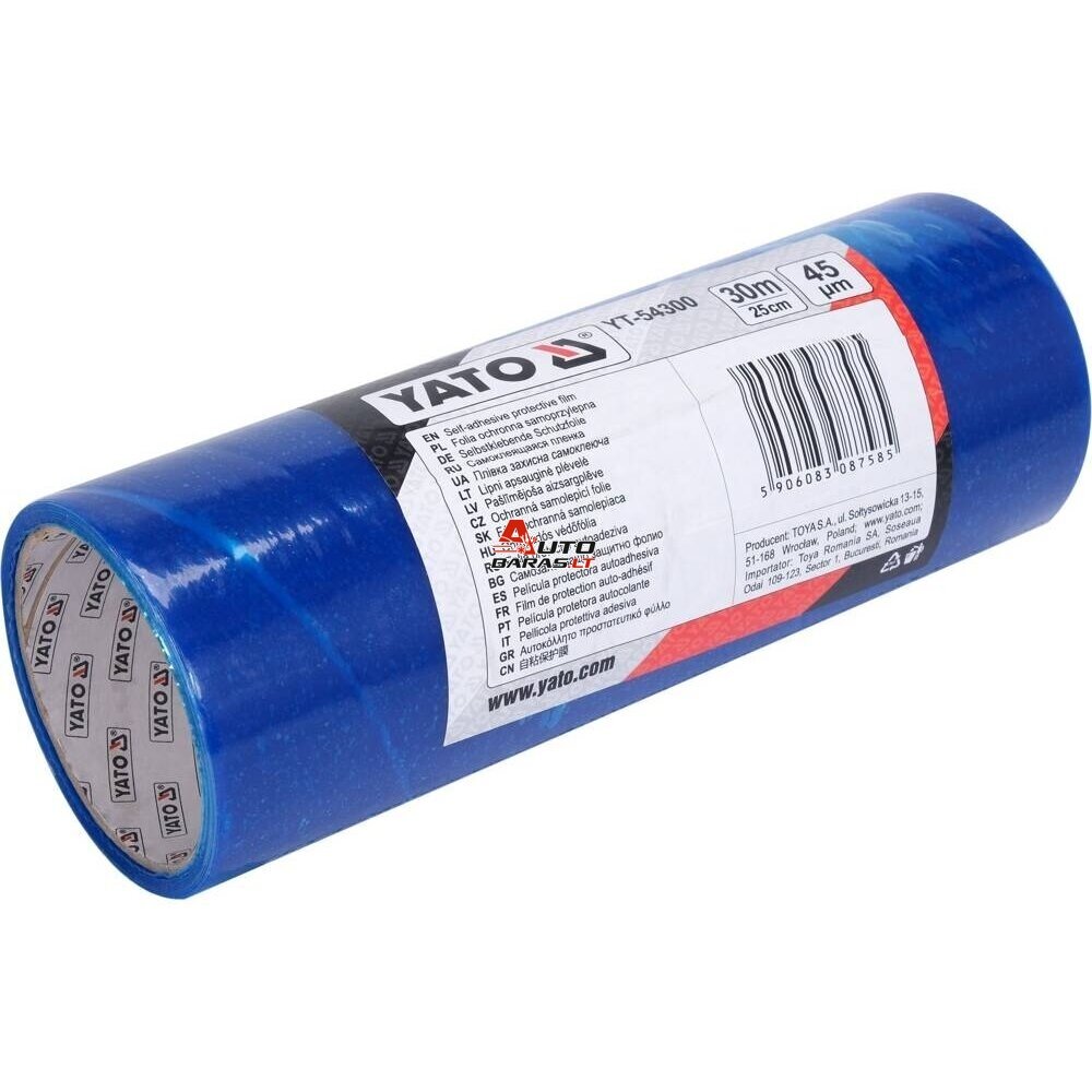 YATO Lipni apsauginė plėvelė 250mm x 30m