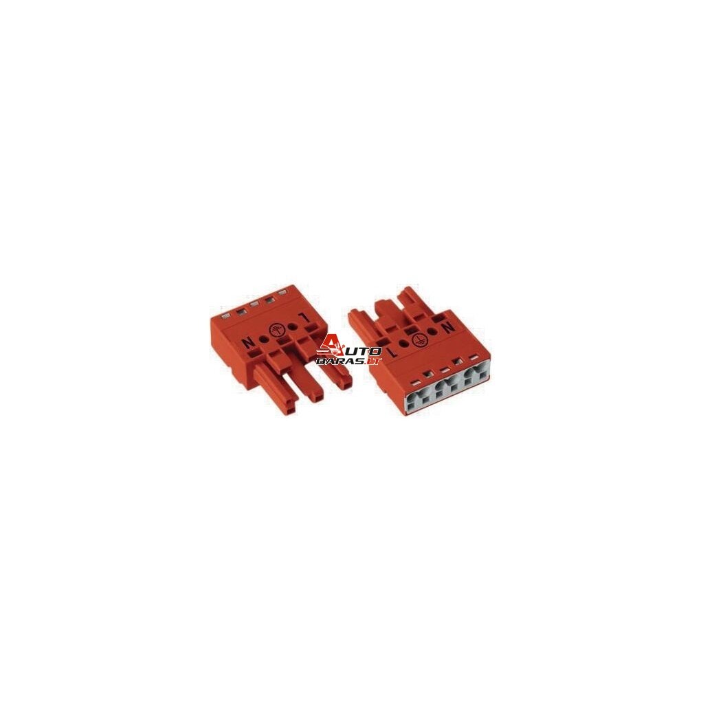 Lizdas Wago 770-1303 (raudonas)