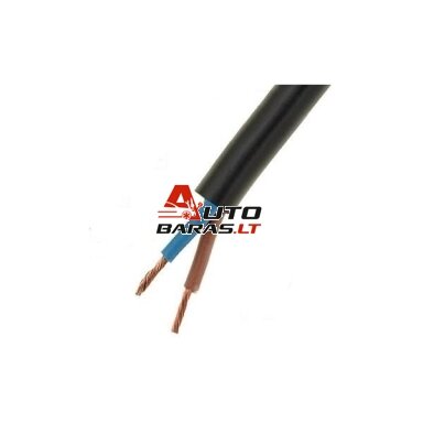 Lietkabelis OMY kabelis 2x0.5mm2 (juodas, 100m) Lietkabelis OMY kabelis 2x0.5mm2 (juodas, 100m)