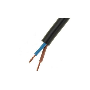 Lietkabelis OMY kabelis 2x1.5mm2 (juodas, 100m) Lietkabelis OMY kabelis 2x1.5mm2 (juodas, 100m)