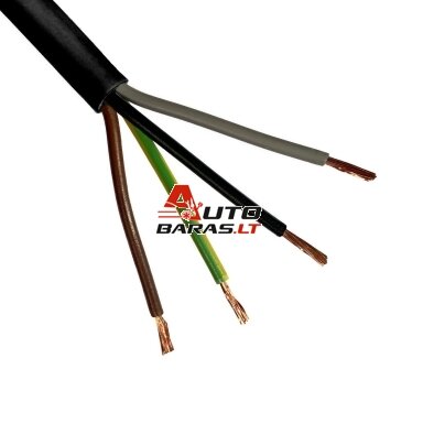 Lietkabelis OMY kabelis BVV-LL 4x2.5mm2 (juodas, 100m) Lietkabelis OMY kabelis BVV-LL 4x2.5mm2 (juodas, 100m)