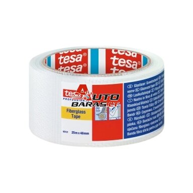 Lipni stiklo juosta siūlėms klijuoti TESA (Balta) 25m x 48mm 60101-00000-00 Lipni stiklo juosta siūlėms klijuoti TESA (Balta) 25m x 48mm 60101-00000-00