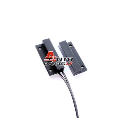 Lipnūs magnetiniai kontaktai (laidai iš šonų, 33x7x9mm, juodi) Lipnūs magnetiniai kontaktai (laidai iš šonų, 33x7x9mm, juodi)