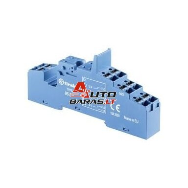 Lizdas su push-in kontaktais plastikinis laikiklis relėms 40 serijos ant DIN bėgelio Finder 95P5SPA Lizdas su push-in kontaktais plastikinis laikiklis relėms 40 serijos ant DIN bėgelio Finder 95P5SPA