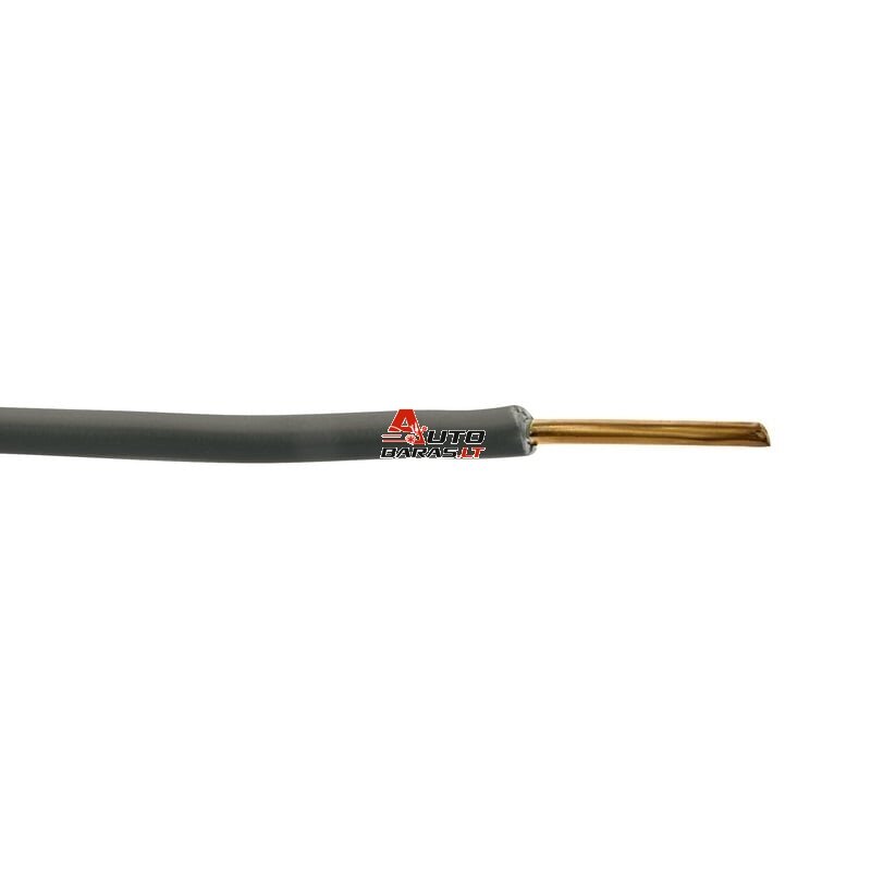 Lietkabelis H07V-U (YDY) 1x4 mm2 vienagyslis laidas (monolitinis, juodas, 1 m)