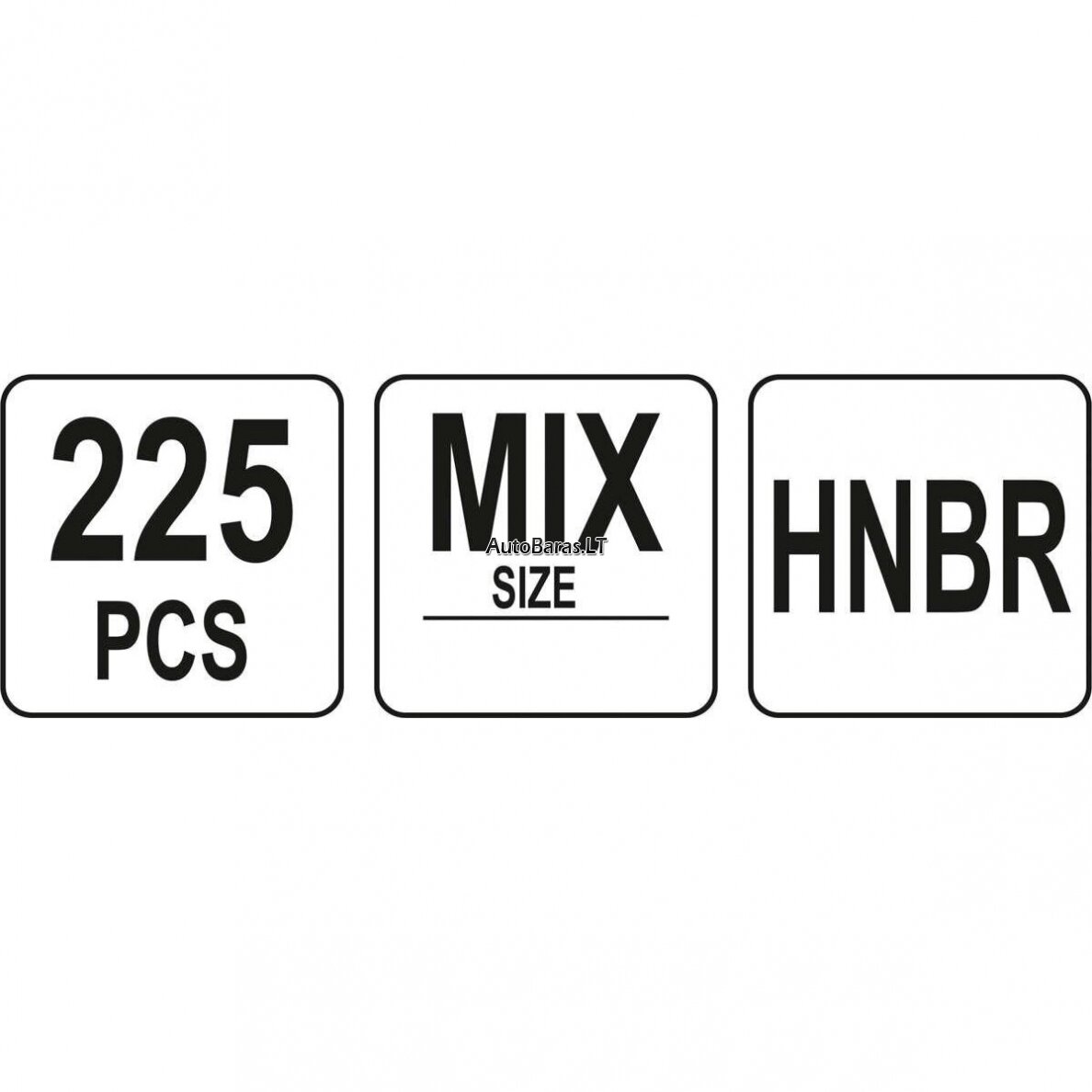 Manžetų rinkinys kondicionieriaus remontui (HNBR, 225vnt) 2