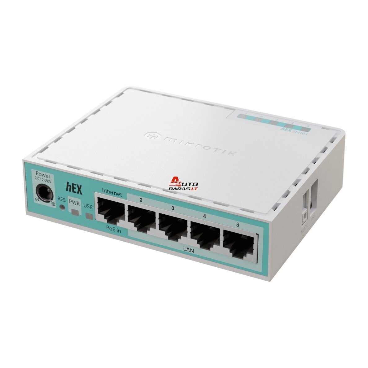 Maršrutizatorius 5 prievadų MikroTik E50UG hEX refresh