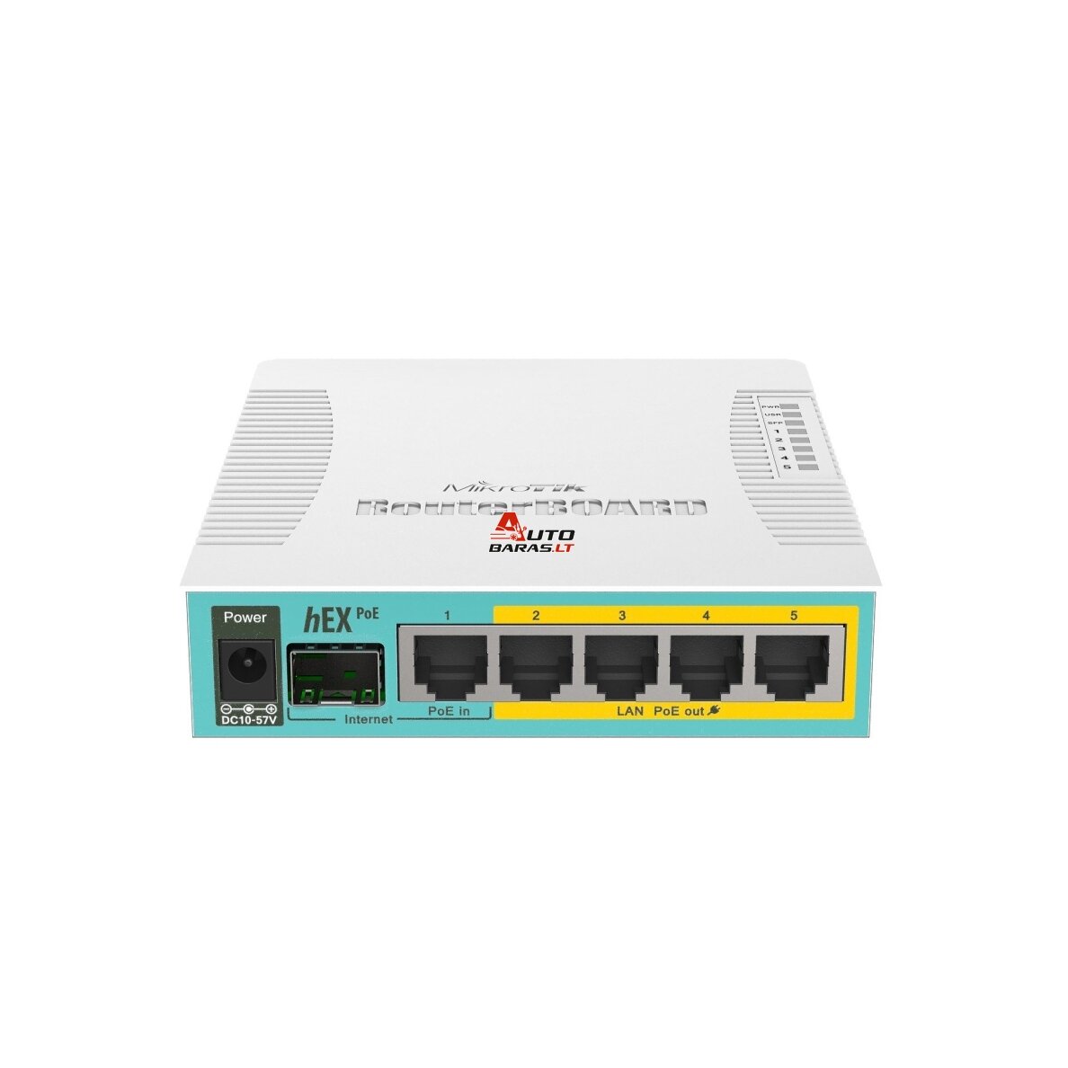 Maršrutizatorius 5 prievadų MikroTik hEX PoE RB960PGS