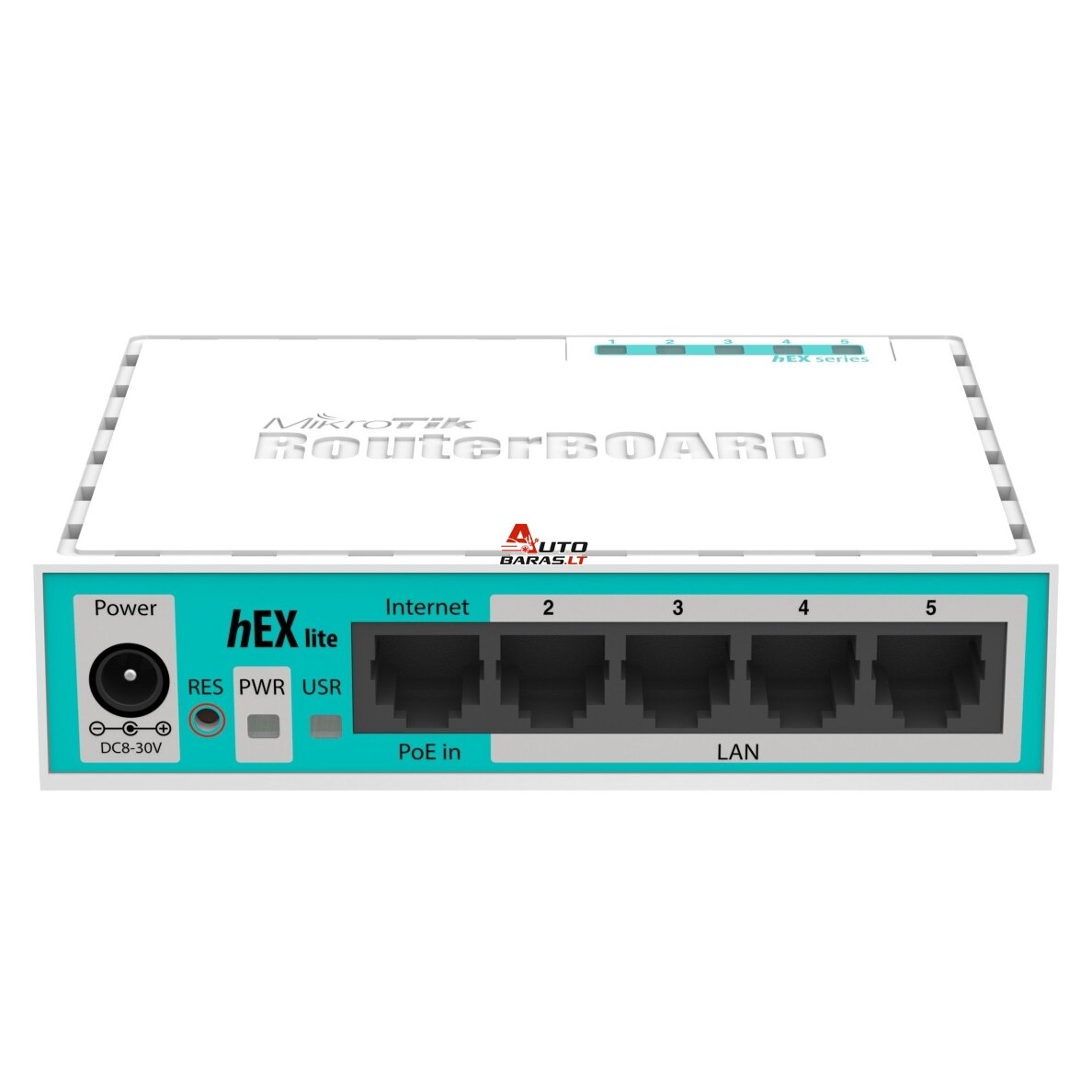 Maršrutizatorius 5 prievadų Mikrotik RB750r2 hEX