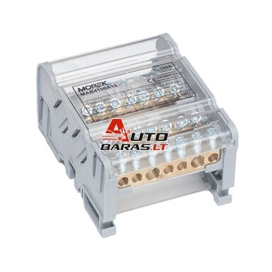 MAB100A-7 paskirstymo gnybtas 4P 2x25 + 5x6mm² Ipk=20 kA MAB100A-7 paskirstymo gnybtas 4P 2x25 + 5x6mm² Ipk=20 kA