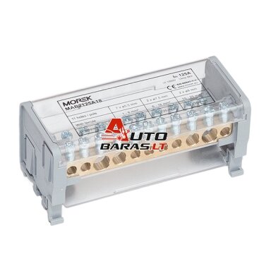 MAB125A-11 paskirstymo gnybtas 2P 2x35 + 2x25 + 7x6mm² Ipk=19 kA MAB125A-11 paskirstymo gnybtas 2P 2x35 + 2x25 + 7x6mm² Ipk=19 kA