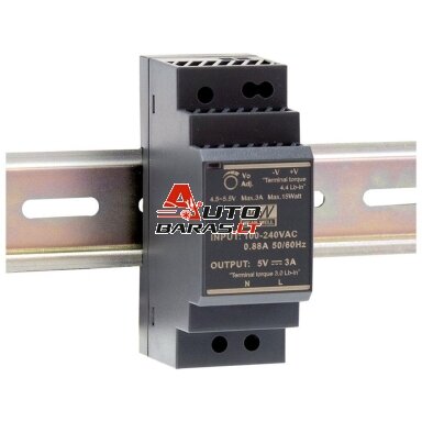 Maitinimo blokas 1.5A/24V ant DIN bėgelio HDR-30-24 Maitinimo blokas 1.5A/24V ant DIN bėgelio HDR-30-24
