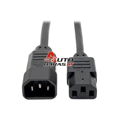 Maitinimo kabelis IEC320 C13/C14 (1m) Maitinimo kabelis IEC320 C13/C14 (1m)