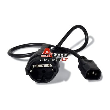 Maitinimo kabelis su lizdu APC (C14–CEE 7/7 Schuko, 10A, 0.6m) Maitinimo kabelis su lizdu APC (C14–CEE 7/7 Schuko, 10A, 0.6m)