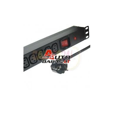 Maitinimo panelė 19'' 8X220V su C13 lizdu Maitinimo panelė 19'' 8X220V su C13 lizdu