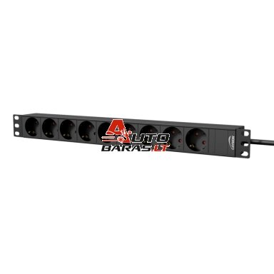 Maitinimo panelė 19'' SW-1U-9G-P 9X220V (be jungiklio) Maitinimo panelė 19'' SW-1U-9G-P 9X220V (be jungiklio)