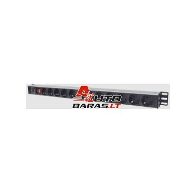 Maitinimo panelė vertikali 19'' spintai LK-BL-G10O12S (12x240V Schuko, su jungikliu, 1.8m, aliuminis korpusas) Maitinimo panelė vertikali 19'' spintai LK-BL-G10O12S (12x240V Schuko, su jungikliu, 1.8m, aliuminis korpusas)