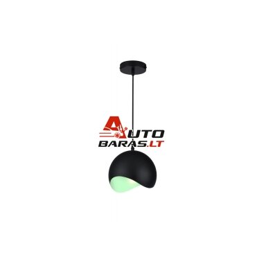 MAVIA lubinis LED šviestuvas (E27, 40 W, IP20, juodas, vidus žalias, apvalus) GTV OS-MAV-14-DEC MAVIA lubinis LED šviestuvas (E27, 40 W, IP20, juodas, vidus žalias, apvalus) GTV OS-MAV-14-DEC