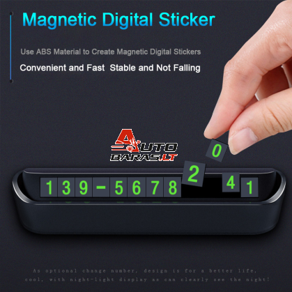 MAGNETINIS PARKAVIMO TELEFONO NUMERIO ATVAIZDAVIMAS 2