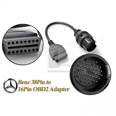 MB 38pin diagnostikos adapteris į OBD MB 38pin diagnostikos adapteris į OBD