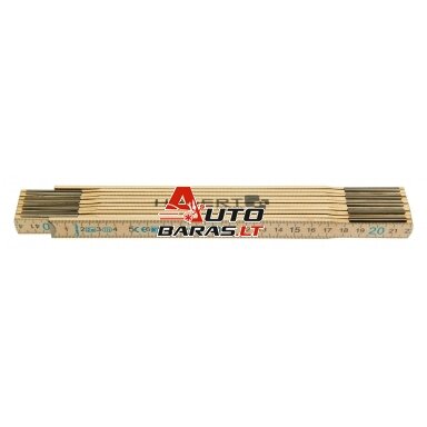 Medinė ruletė HOGERT HT4M262 (2m x 16mm) Medinė ruletė HOGERT HT4M262 (2m x 16mm)