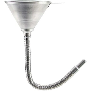 Metalinis piltuvas su lanksčia žarna 370mm Metalinis piltuvas su lanksčia žarna 370mm