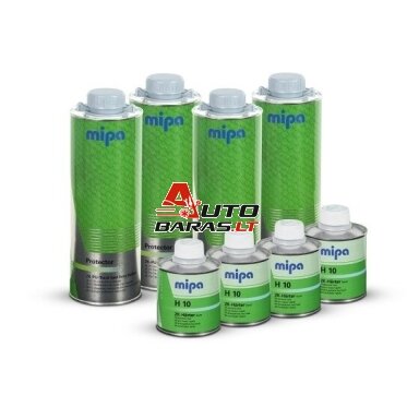 MIPA PROTECTOR Bedliner Apsauginės dangos komplektas su kietikliu, tonuojamas (galima pasigaminti spalvą) 4ltr