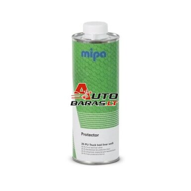 MIPA PROTECTOR Bedliner - Tvirta apsauginė danga 3:1, baltos spalvos 750ml
