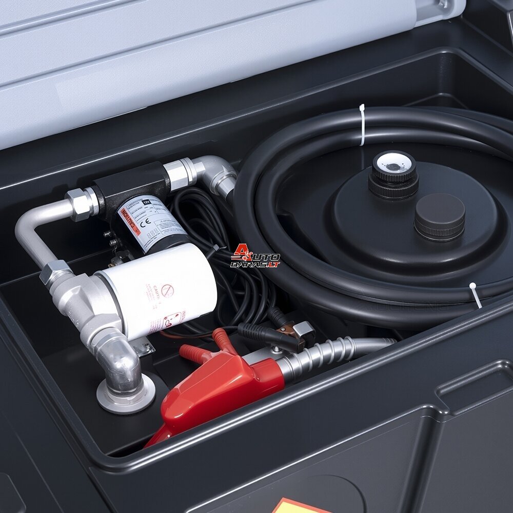 Mobili kuro talpykla 440L (plastikinė) su pompa 12V DCTP40 (automatiniu pistoletu ir filtru) 2