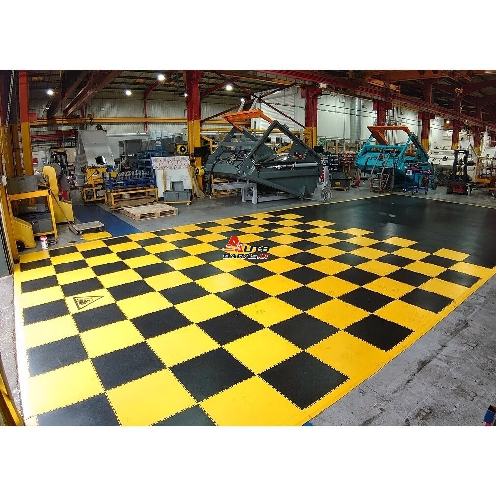 Modulinių surenkamų grindų danga PVC 500x500x7m 8