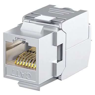 Modulinis lizdas RJ45 FTP Cat7 LK-KJ-159 (23–26 AWG, 500 MHz, 110/Krone, 568A/B) Modulinis lizdas RJ45 FTP Cat7 LK-KJ-159 (23–26 AWG, 500 MHz, 110/Krone, 568A/B)