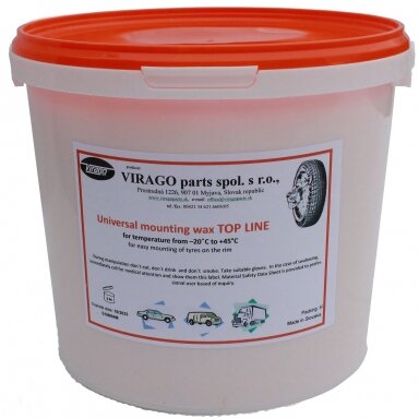 Montavimo pasta TOP Line WAX 5kg (oranžinė) Montavimo pasta TOP Line WAX 5kg (oranžinė)