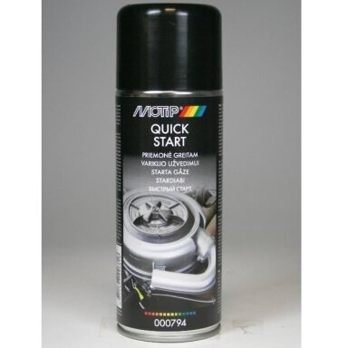 MOTIP aerozolis variklio užvedimo priemonė/Quick Start, 400 ml (Eteris) MOTIP aerozolis variklio užvedimo priemonė/Quick Start, 400 ml (Eteris)