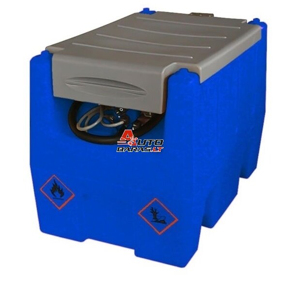 Mobili Adblue talpykla 220L (plastikinė) su pompa 12V ACAD40 (automatiniu pistoletu ir filtru)