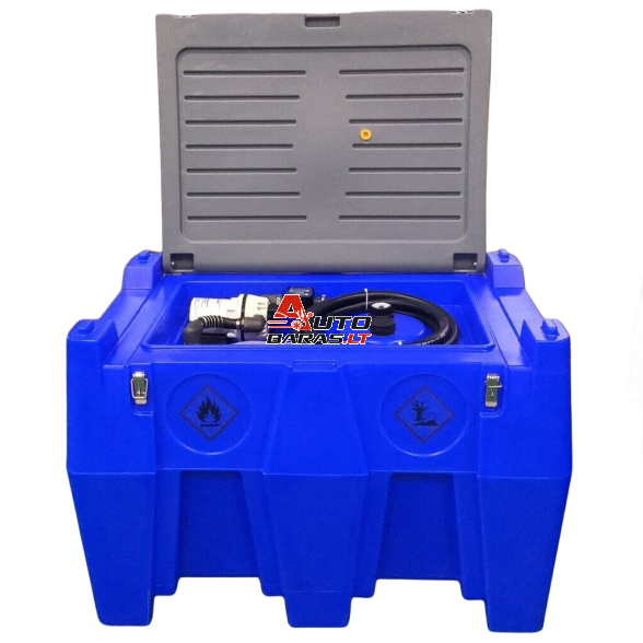 Mobili AdBlue talpykla 440L (plastikinė) su pompa 12V ACAD40 (automatiniu pistoletu ir filtru)