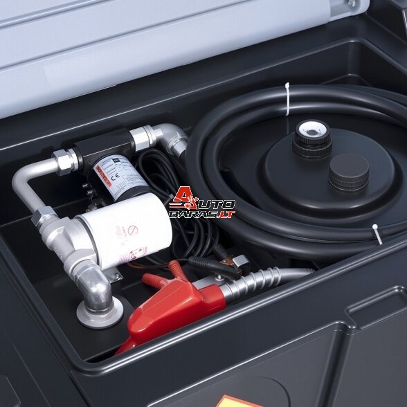 Mobili kuro talpykla 440L (plastikinė) su pompa 12V DCTP40 (automatiniu pistoletu ir filtru) 2