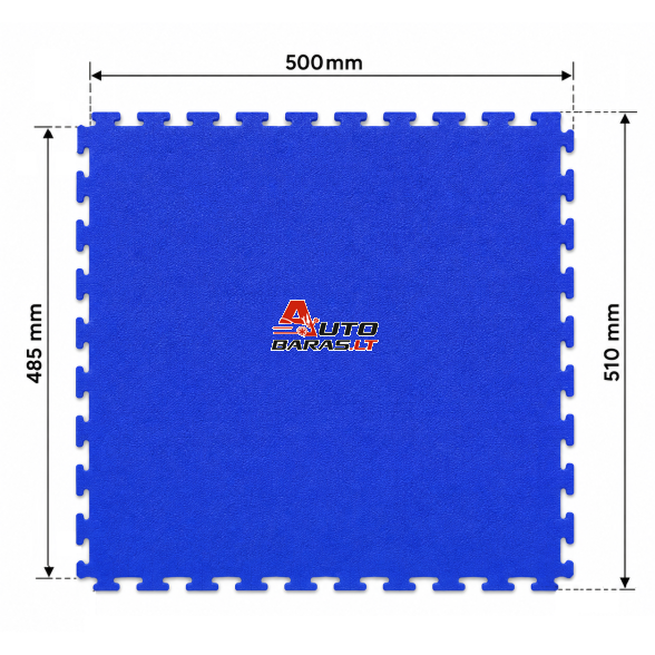 Modulinių surenkamų grindų danga PVC 500x500x7m 5