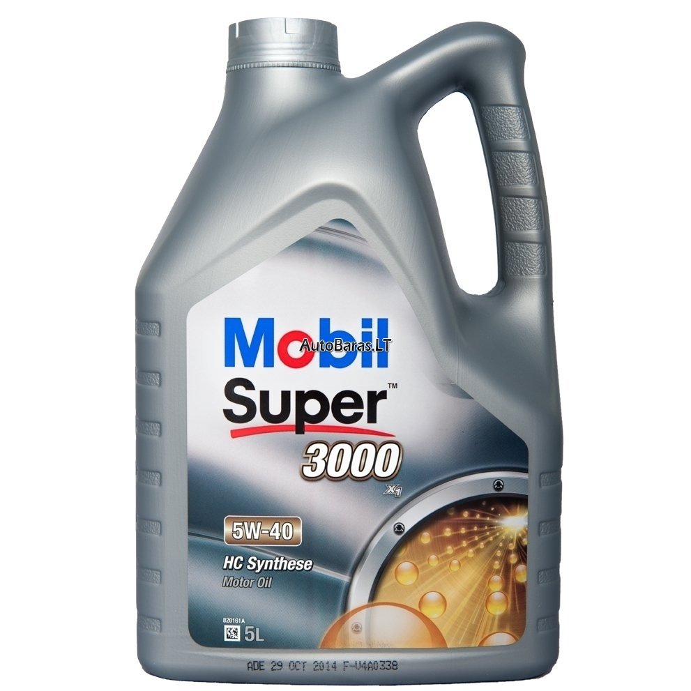 MOBIL SUPER 3000 X1 5W40 - alyva / tepalas 3