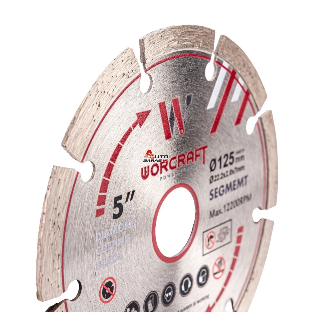 Mūro freza vagapjovė WORCRAFT 125mm 1500W - NUOMA 12